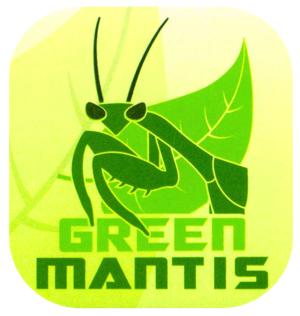 Green Mantis logo from business card